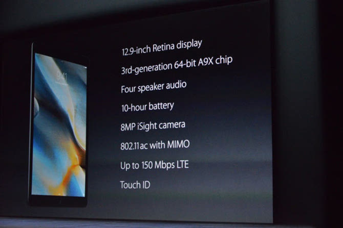 蘋果釋出iPad Pro：12.9英寸售價799刀 - ITW01