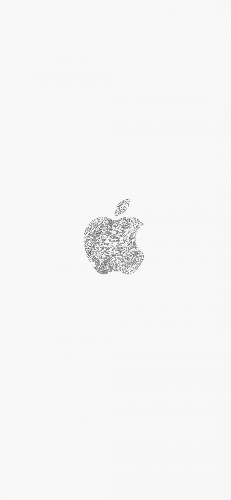 桌布 蘋果新發佈會手機桌布 簡潔白色 Itw01